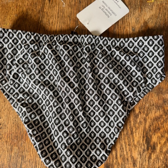 Wide band bathing suit bottom (black/white) - Picture 2 of 7